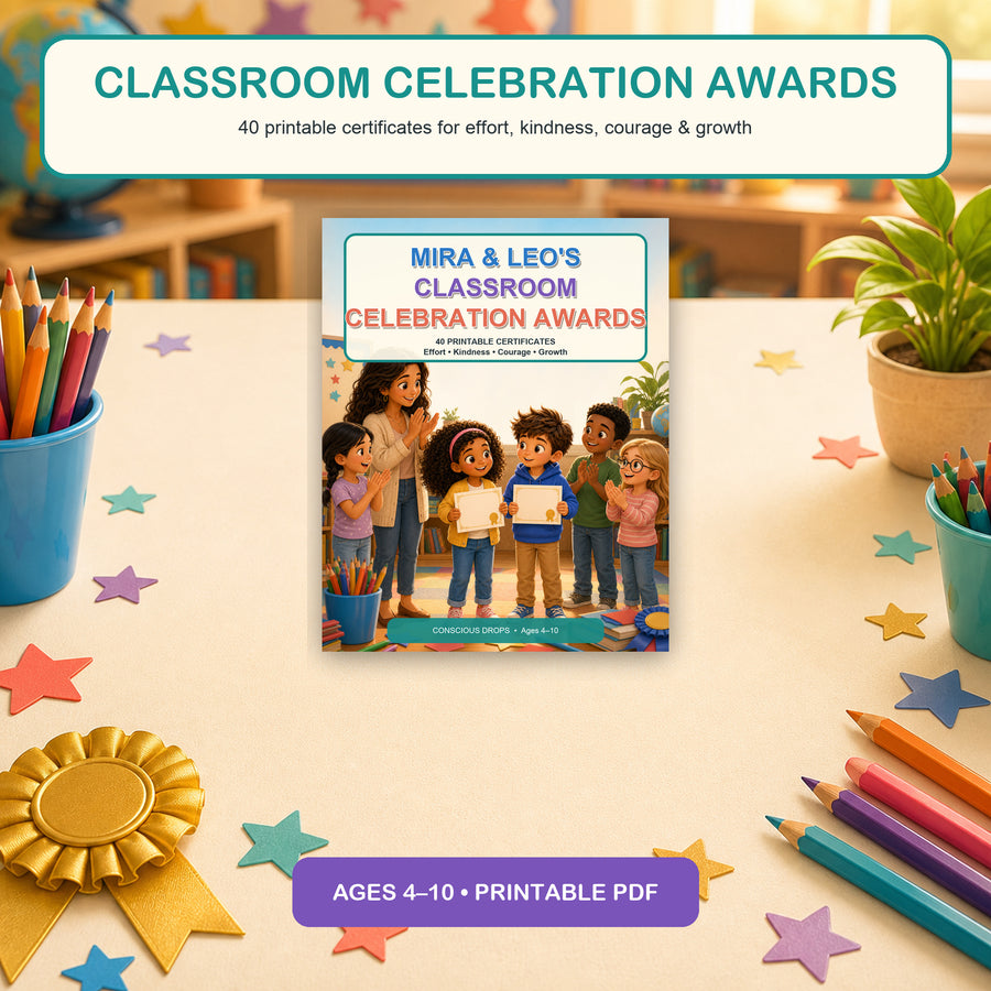 Classroom Celebration Awards - 40 Printable Kids Certificates