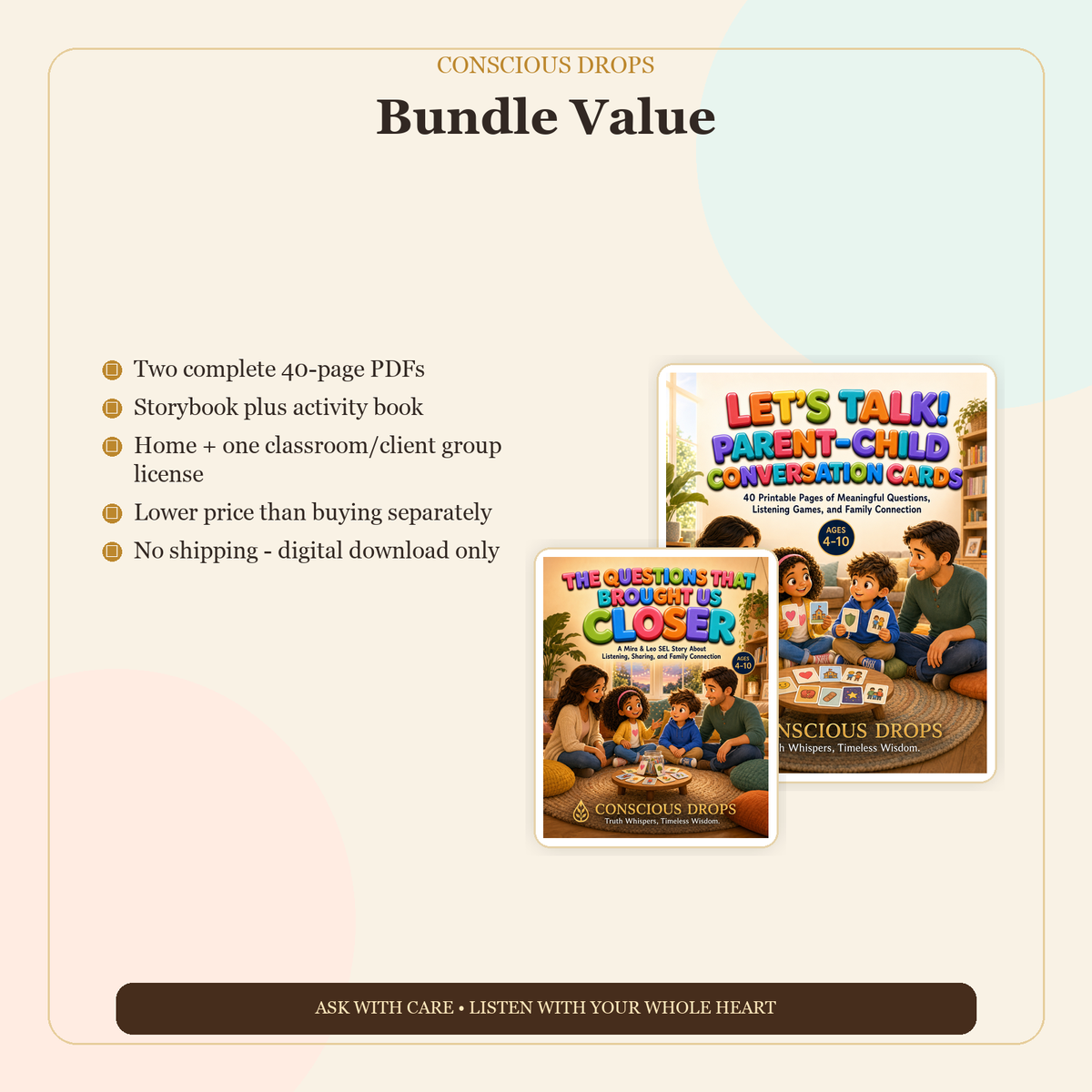 The Parent-Child Connection Bundle — Illustrated SEL Storybook + 40-Page Conversation Activity Book