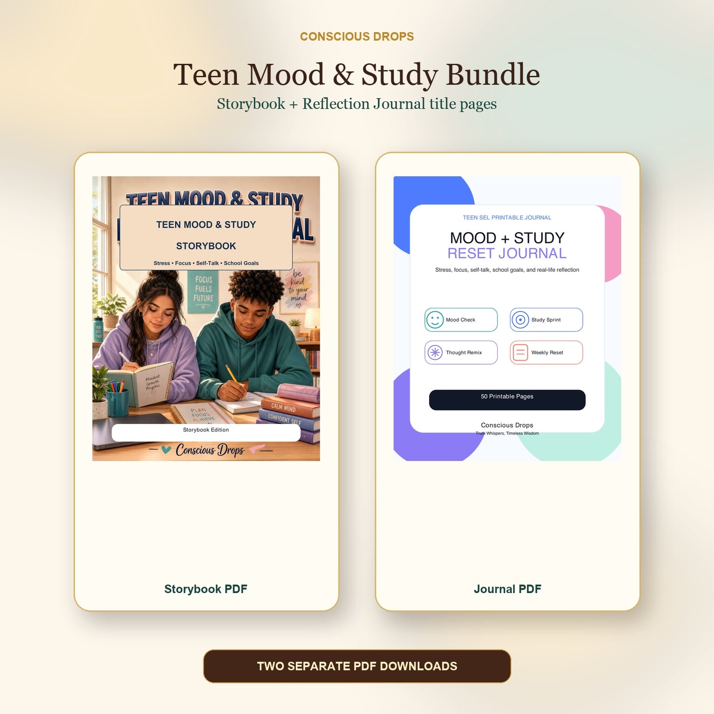 Teen Mood & Study Reflection Bundle