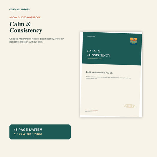 Calm & Consistency - 90-Day Habit-Building Workbook