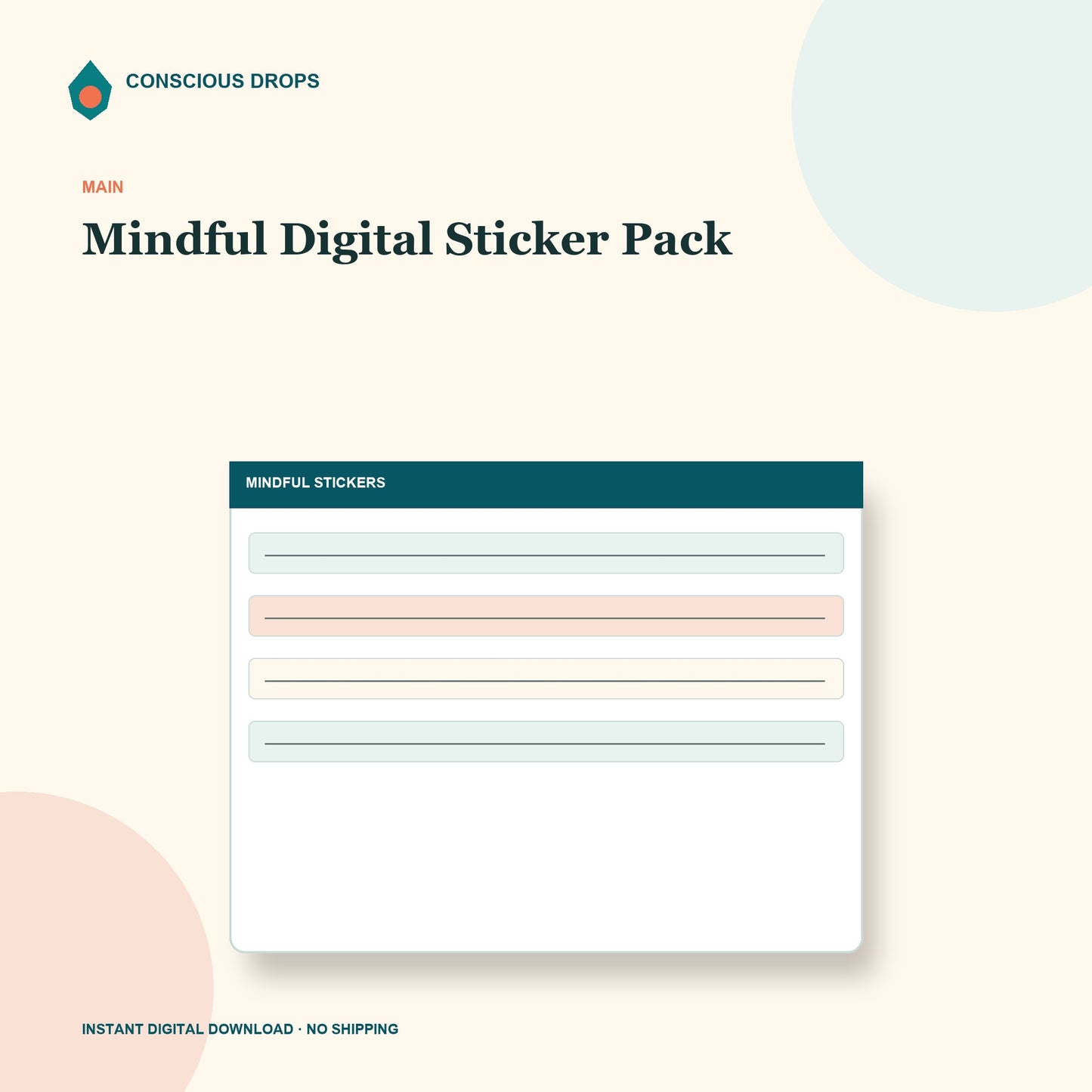 Mindful Digital Sticker Pack