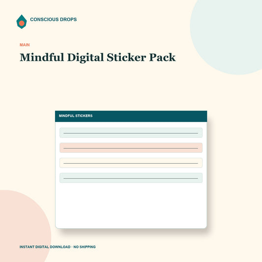 Achtsames Digitales Sticker-Paket
