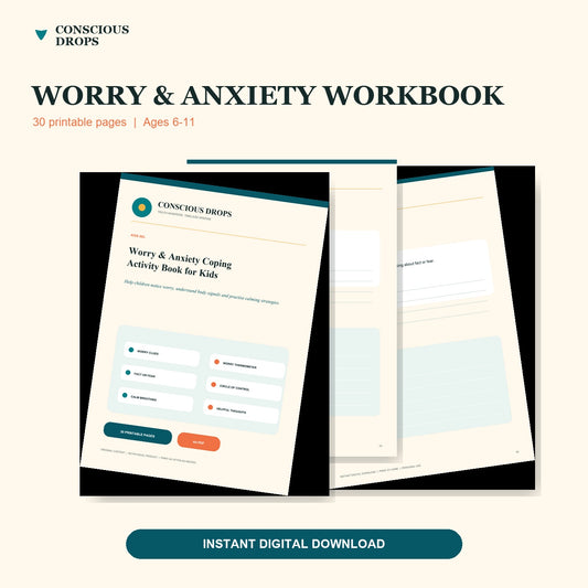 Worry & Anxiety Coping Activity Book for Kids