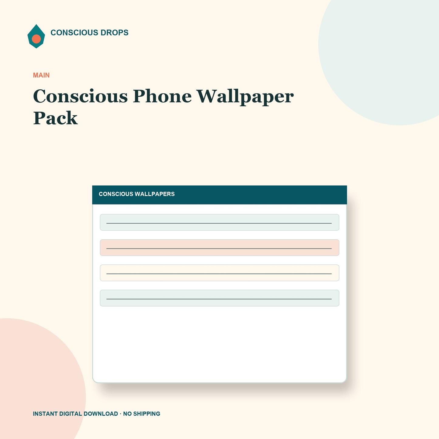 Conscious Handy-Hintergrundbild-Paket