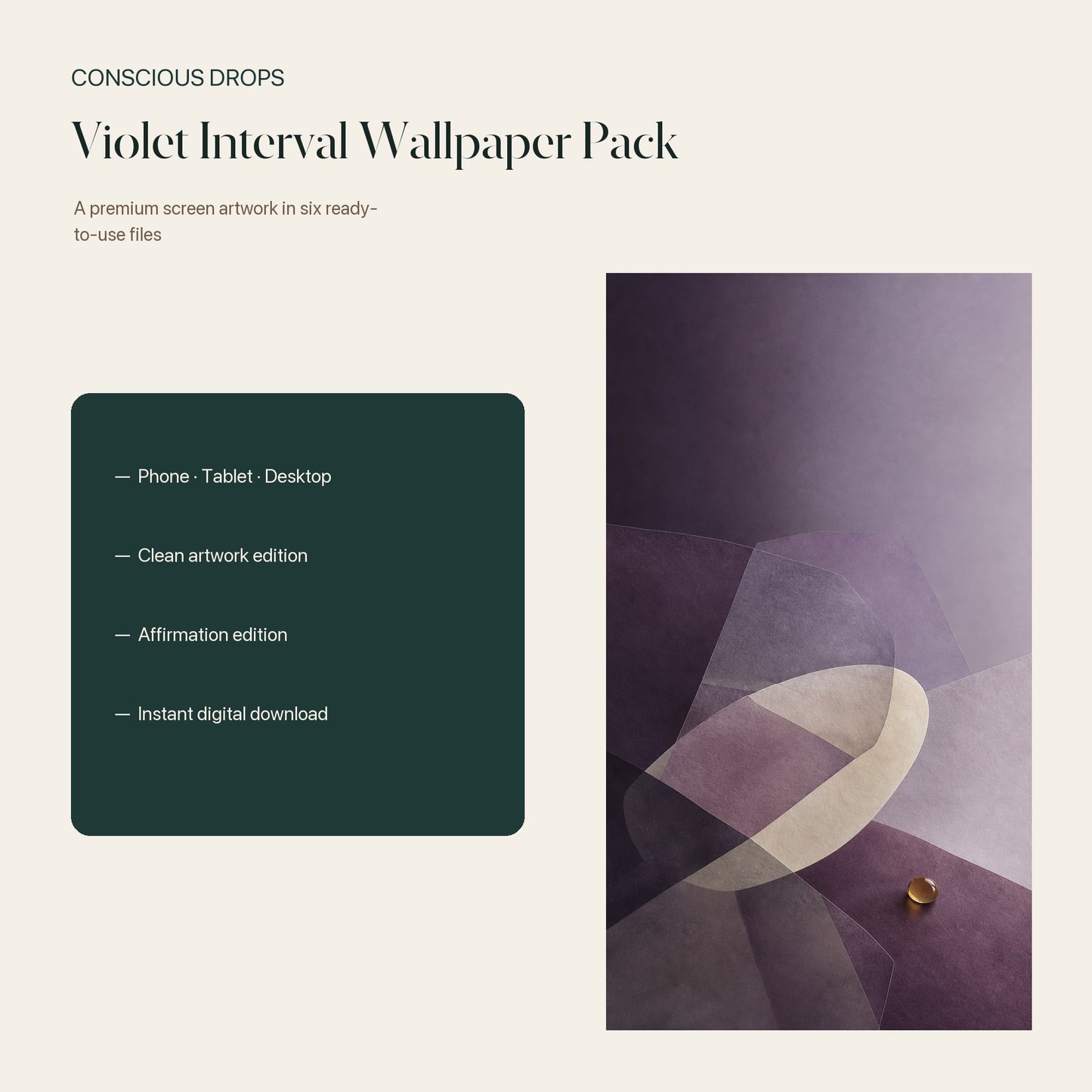 Violet Interval Premium Wallpaper Pack — Phone, Tablet & Desktop