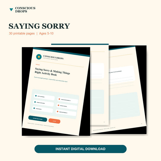 Saying Sorry & Making Things Right Activity Book
