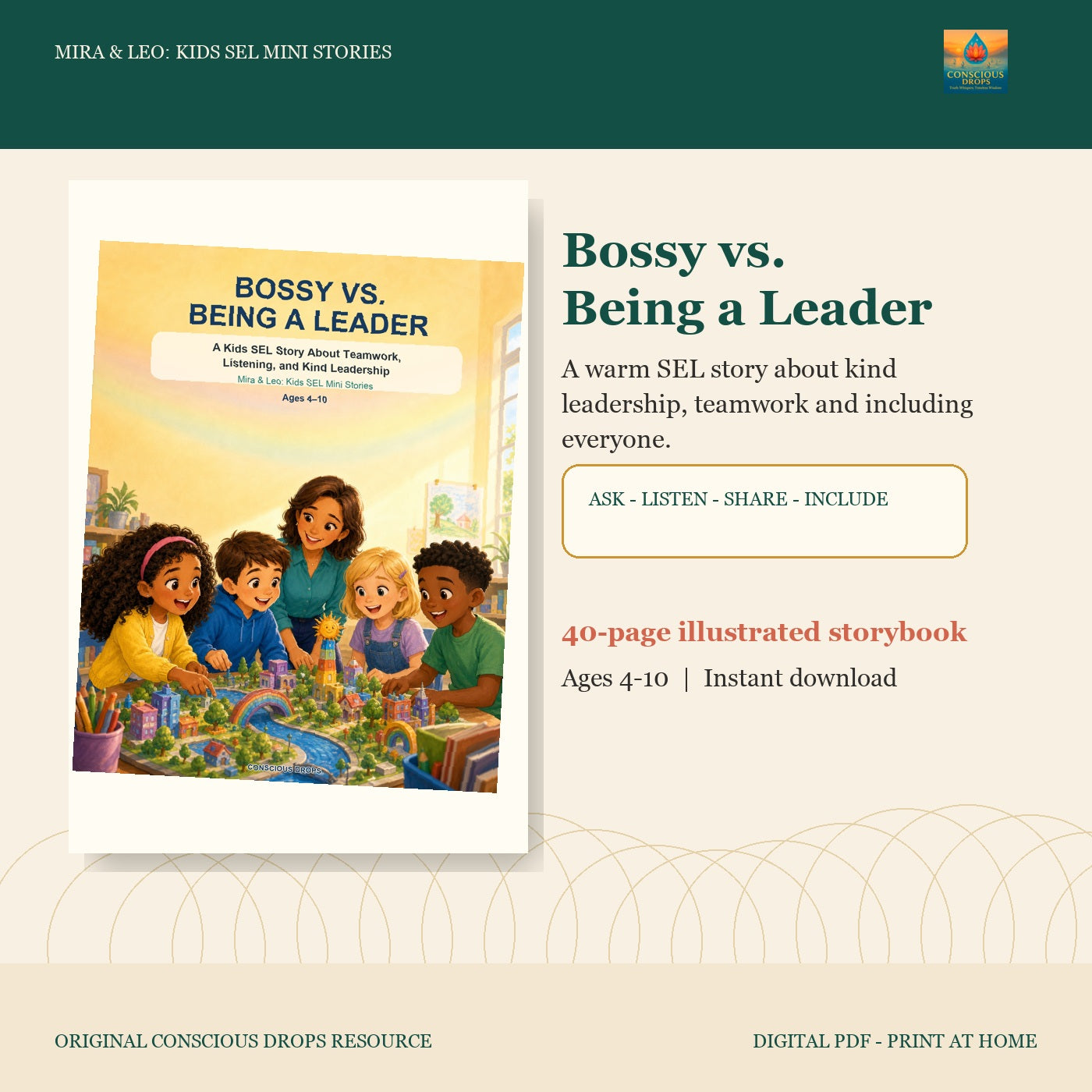 Bossy vs. Being a Leader - Kids SEL Storybook