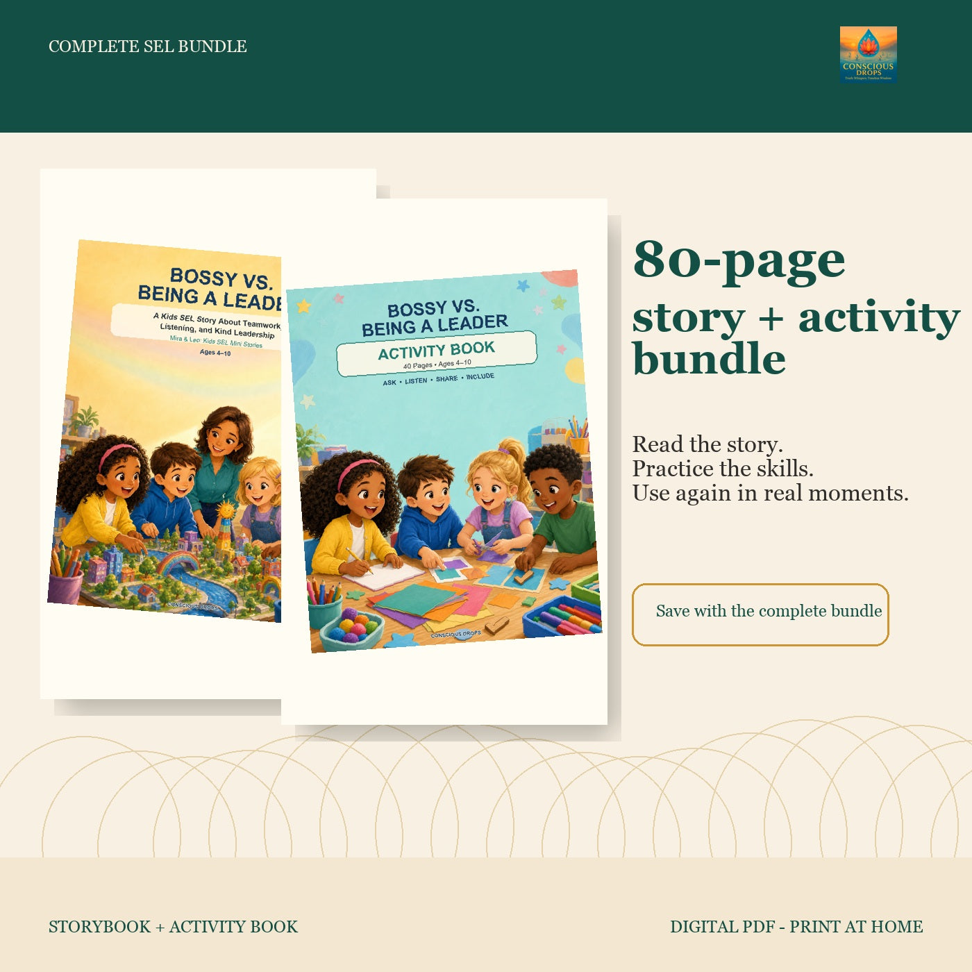 Bossy vs. Being a Leader - Complete SEL Story + Activity Bundle