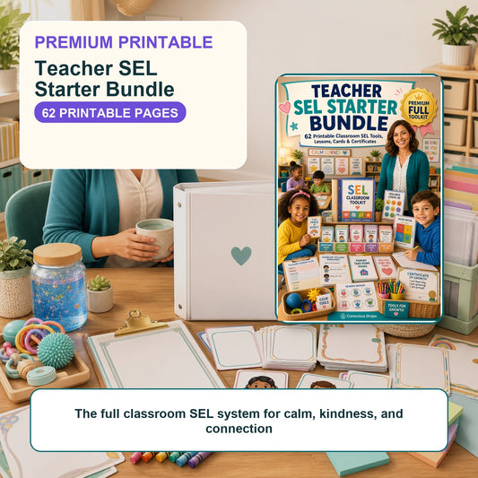 Teacher SEL Starter Bundle Collection - Mini Pack + Starter Kit + Premium Toolkit