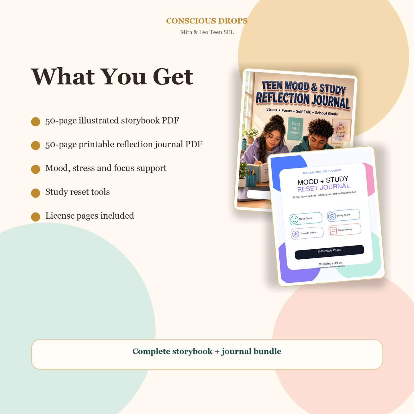 Teen Mood & Study Reflection Bundle