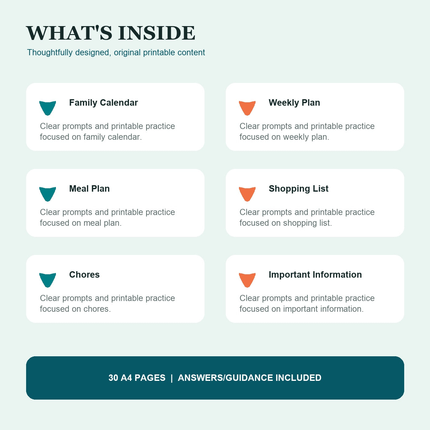 Family Command Centre Printable Bundle
