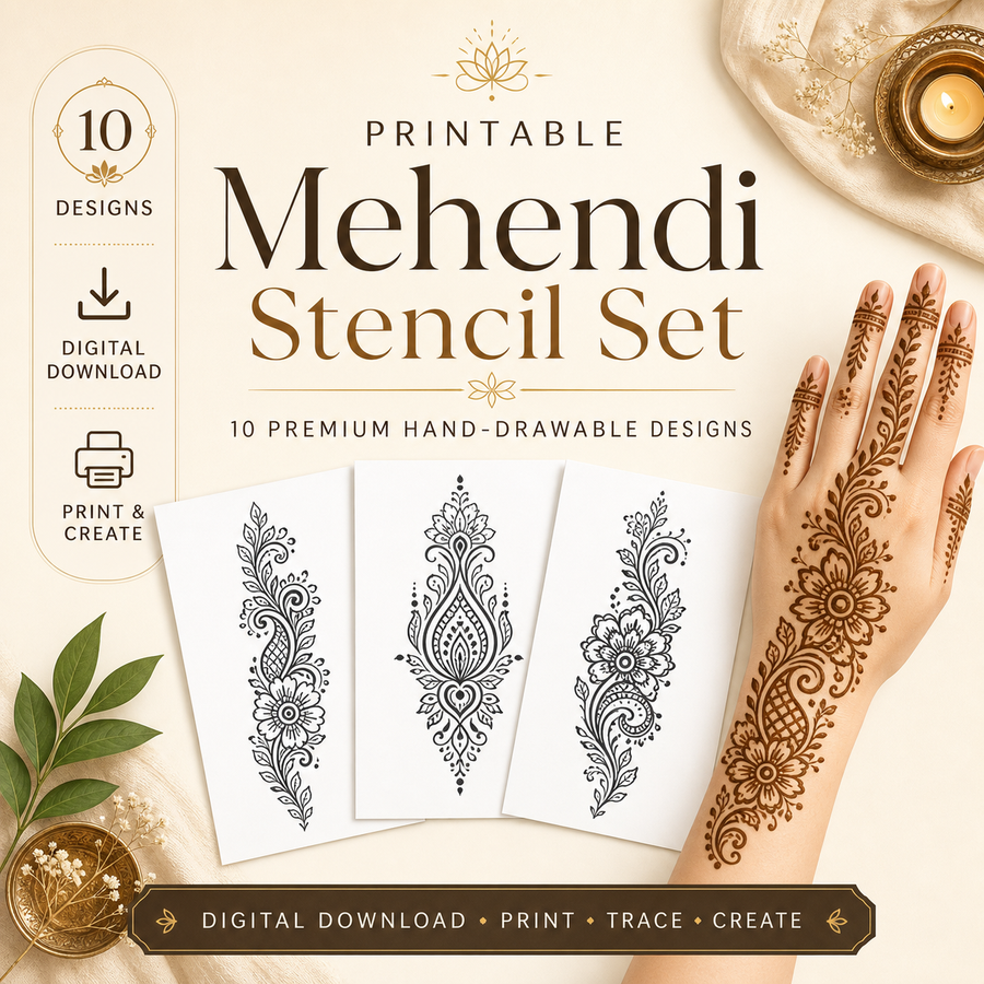 Actual Mehendi Design Sheets product listing image