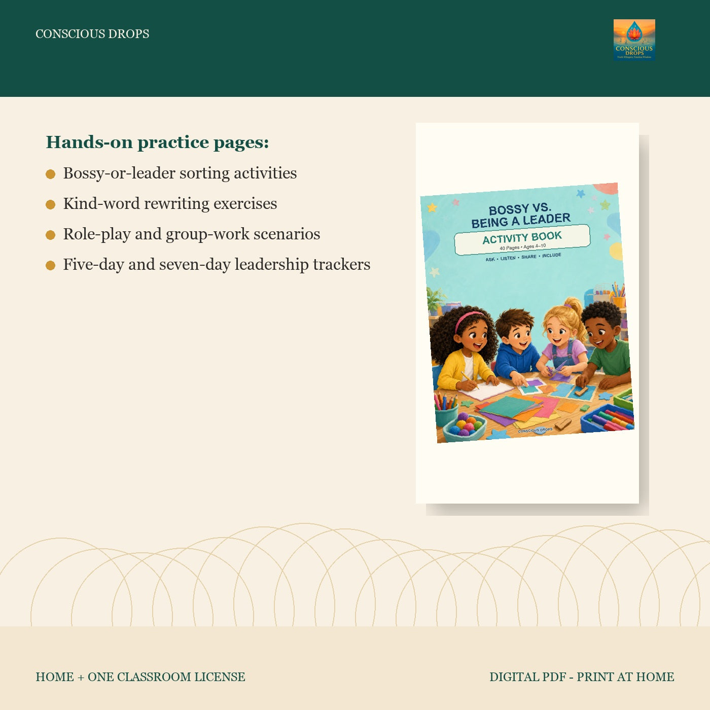Bossy vs. Being a Leader - 40-Page Kids SEL Activity Book