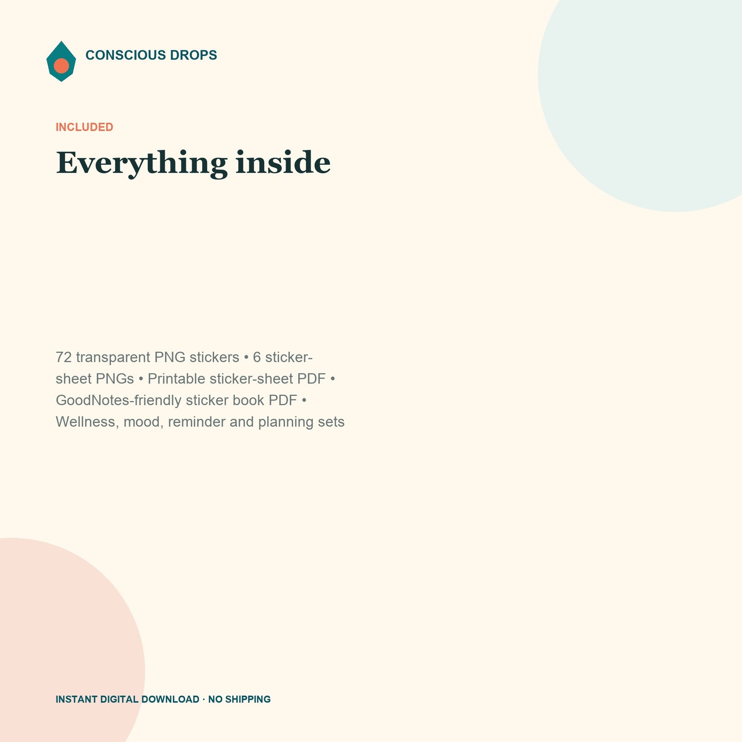 Mindful Digital Sticker Pack