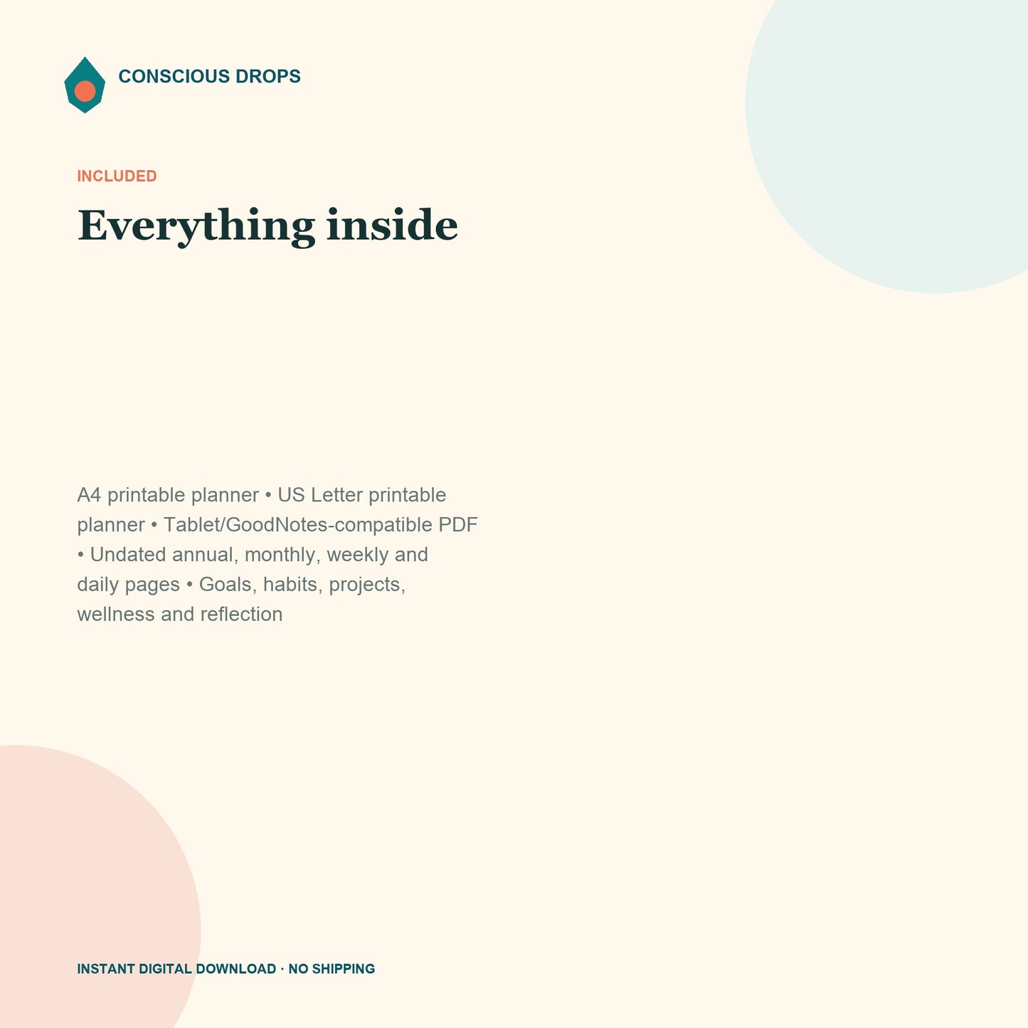 Premium Conscious Planner