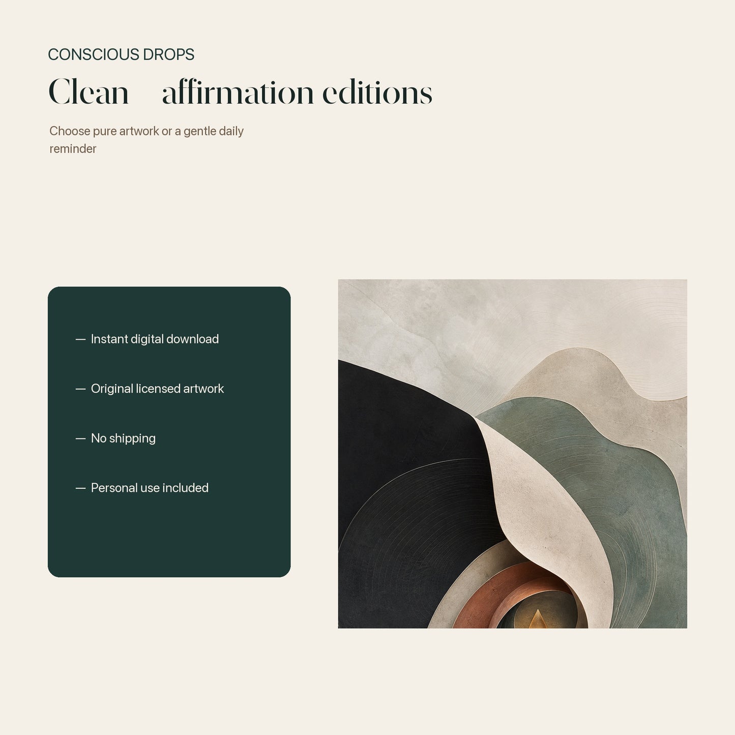 The Conscious Wallpaper Collection — 18 Premium Screen Backgrounds