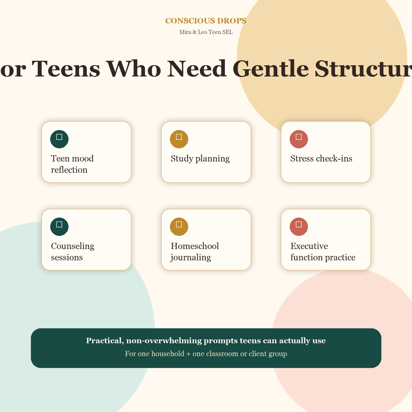 Teen Mood & Study Reflection Journal