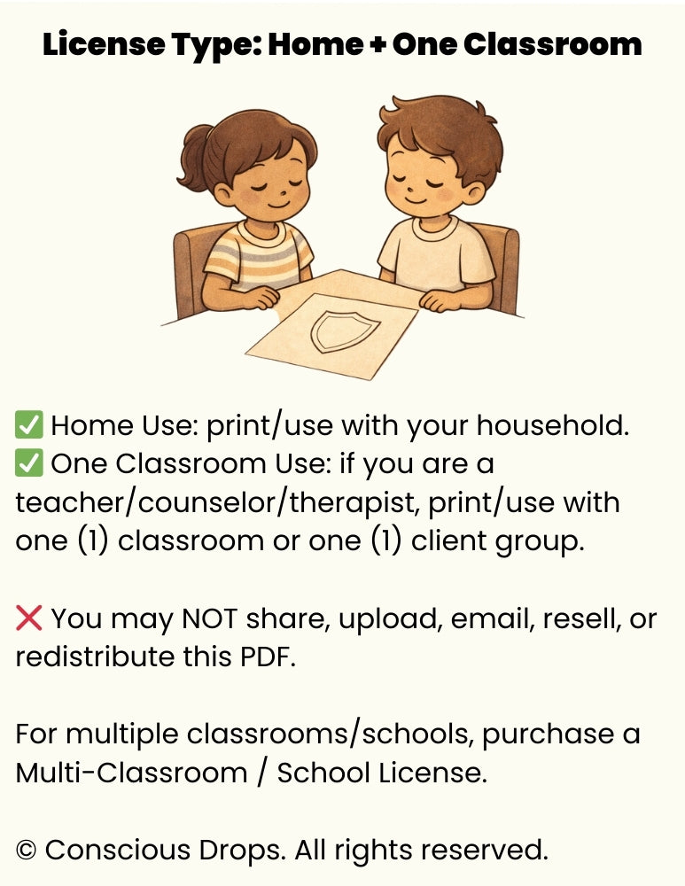 Tattling vs Telling Activity Pack - Ages 4-10 Printable PDF
