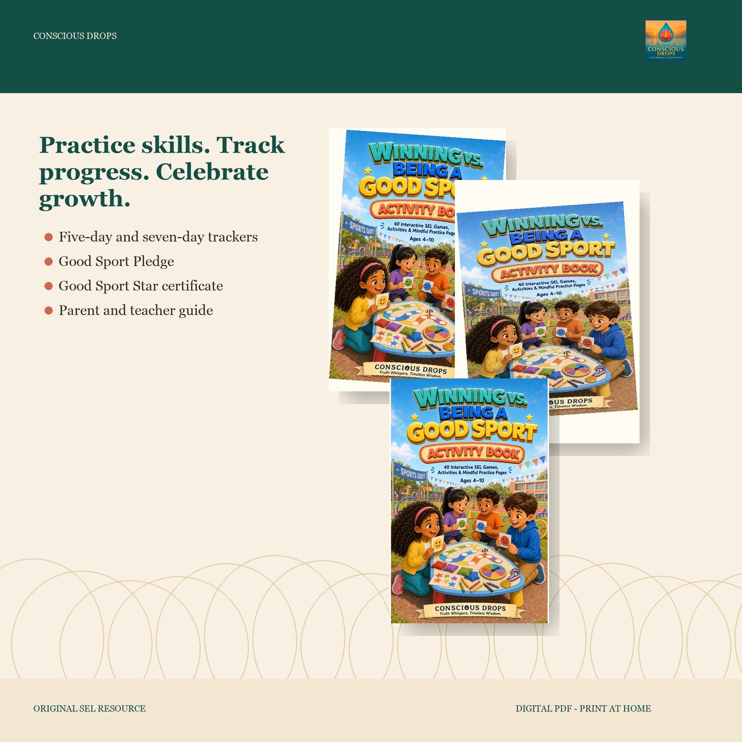 Winning vs. Being a Good Sport — 40-Page Activity Book
