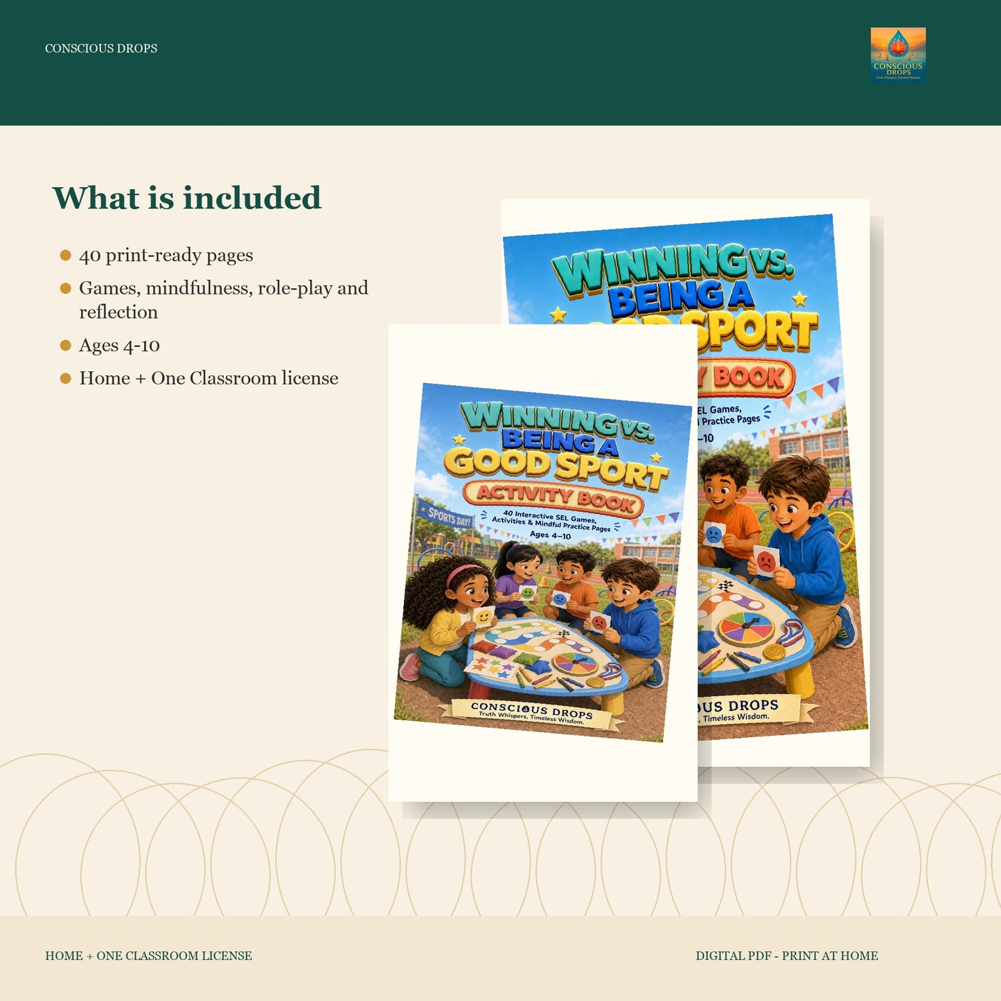 Winning vs. Being a Good Sport — 40-Page Activity Book
