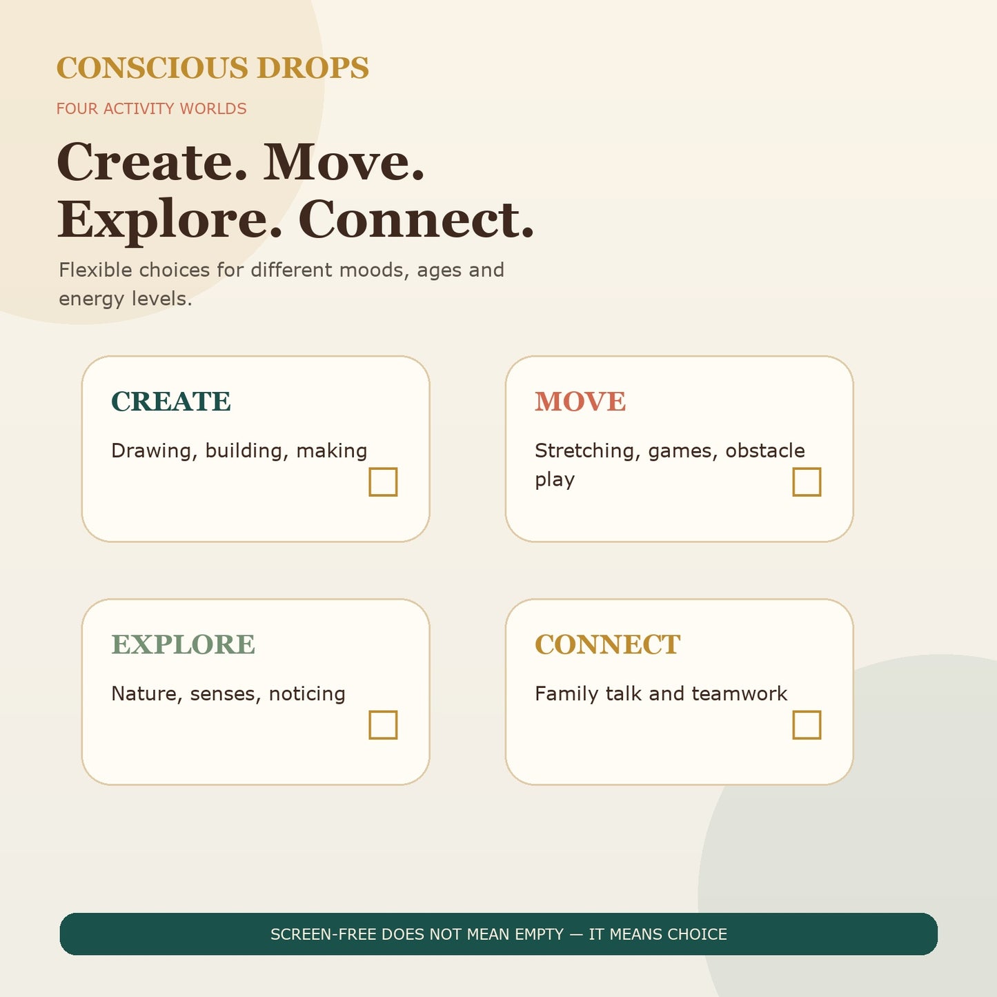 My Screen-Free Weekend Challenge — 40-Page Printable Activity Book