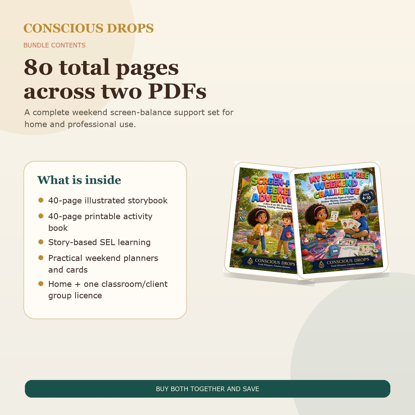 Screen-Free Weekend Adventure Bundle — Storybook + 40-Page Activity Book