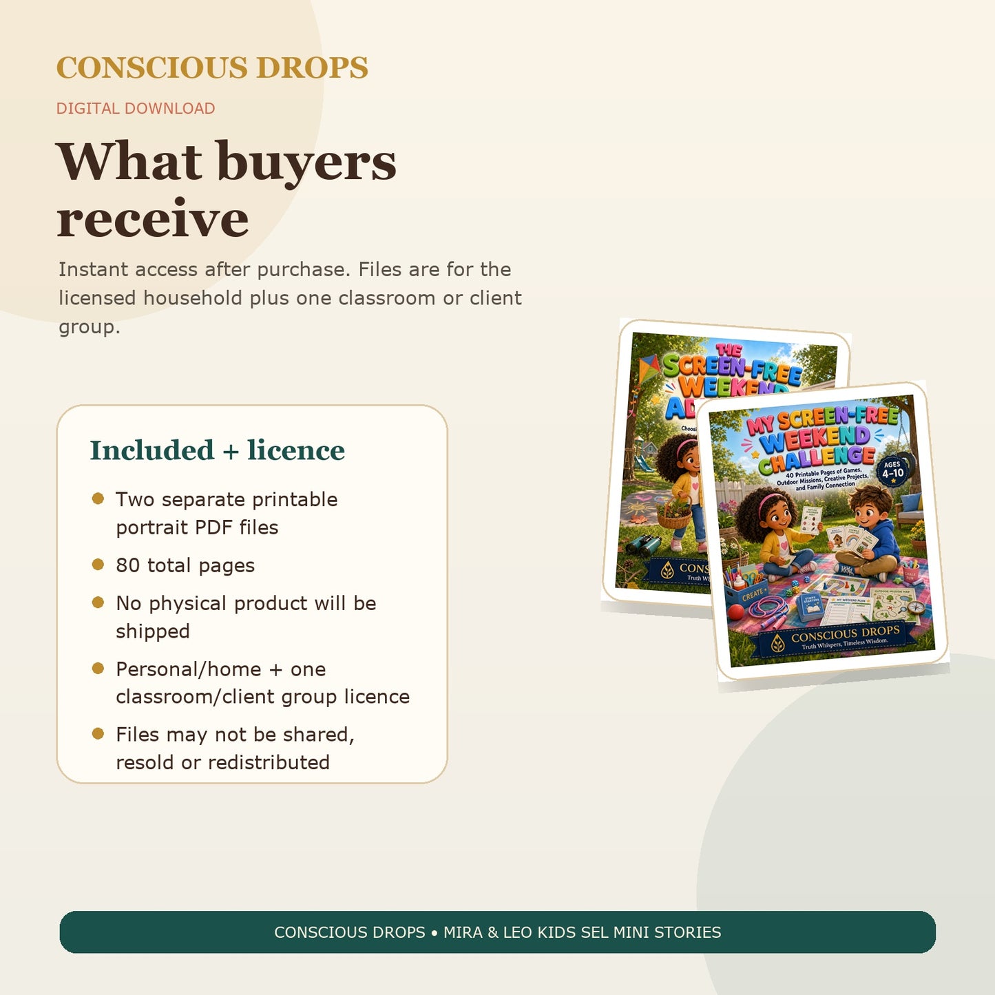 Screen-Free Weekend Adventure Bundle — Storybook + 40-Page Activity Book