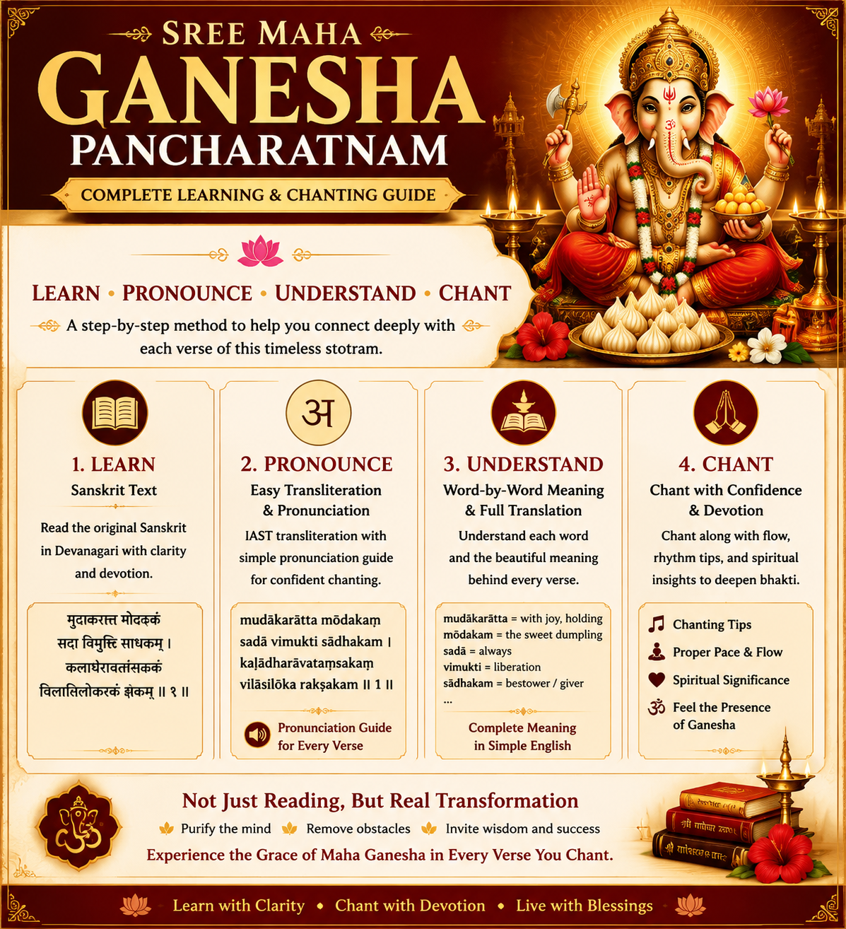 Sree Maha Ganesha Pancharatnam — Complete Learning & Chanting Guide