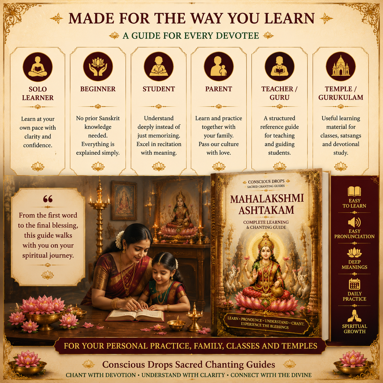 Mahalakshmi Ashtakam - Complete Learning & Chanting Guide PDF