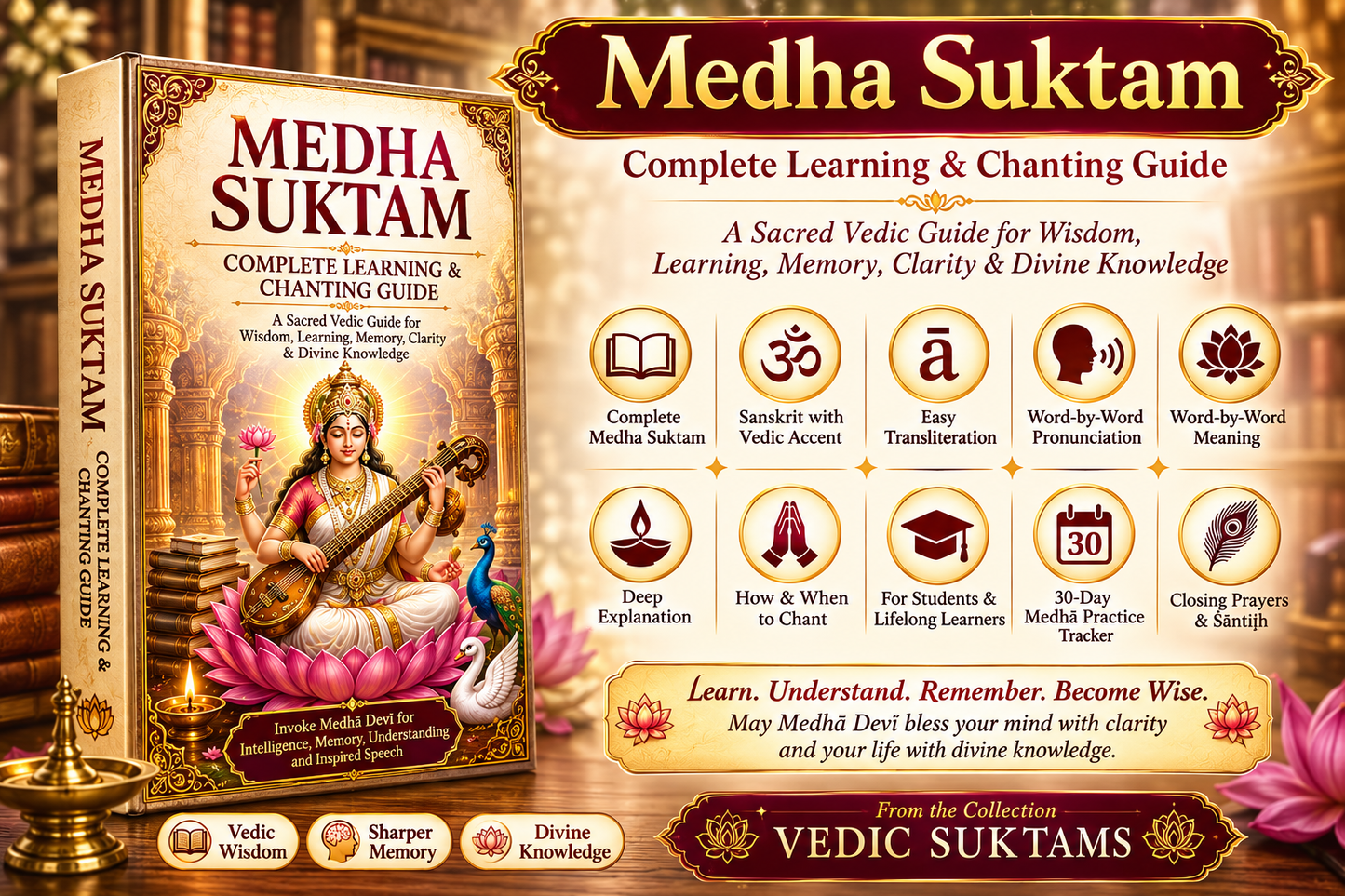 Medha Suktam — Complete Learning & Chanting Guide || A Sacred Vedic Guide for Wisdom, Learning, Memory, Clarity & Divine Knowledge
