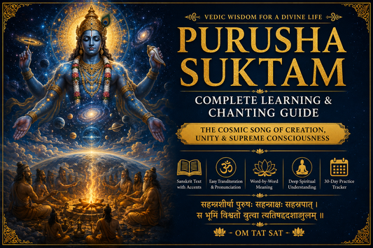 Purusha Suktam – Complete Learning & Chanting Guide | Sanskrit, Transliteration, Pronunciation & Meaning
