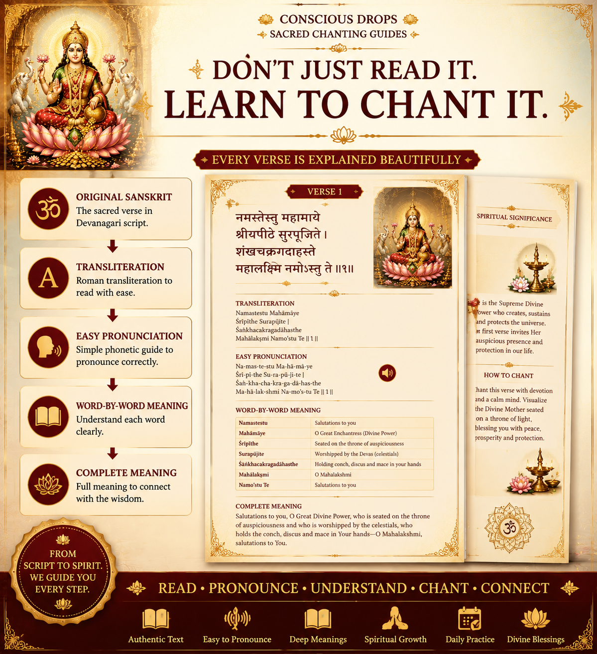 Mahalakshmi Ashtakam - Complete Learning & Chanting Guide PDF