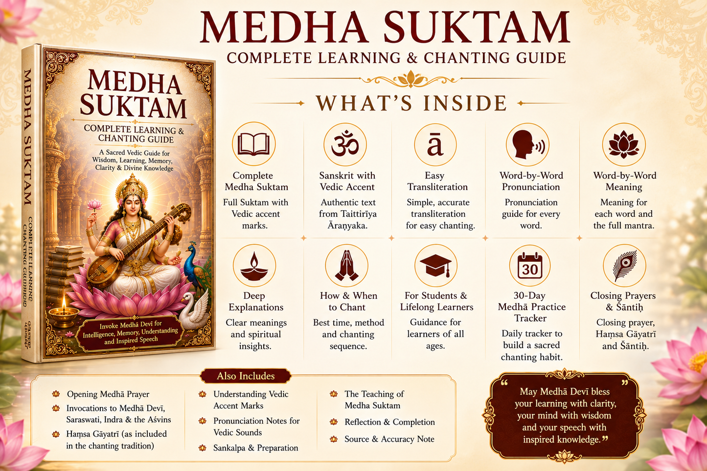 Medha Suktam — Complete Learning & Chanting Guide || A Sacred Vedic Guide for Wisdom, Learning, Memory, Clarity & Divine Knowledge