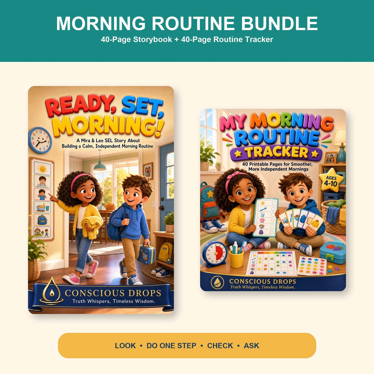 Ready, Set, Morning! - A Mira & Leo SEL Story About Independent Morning Routines