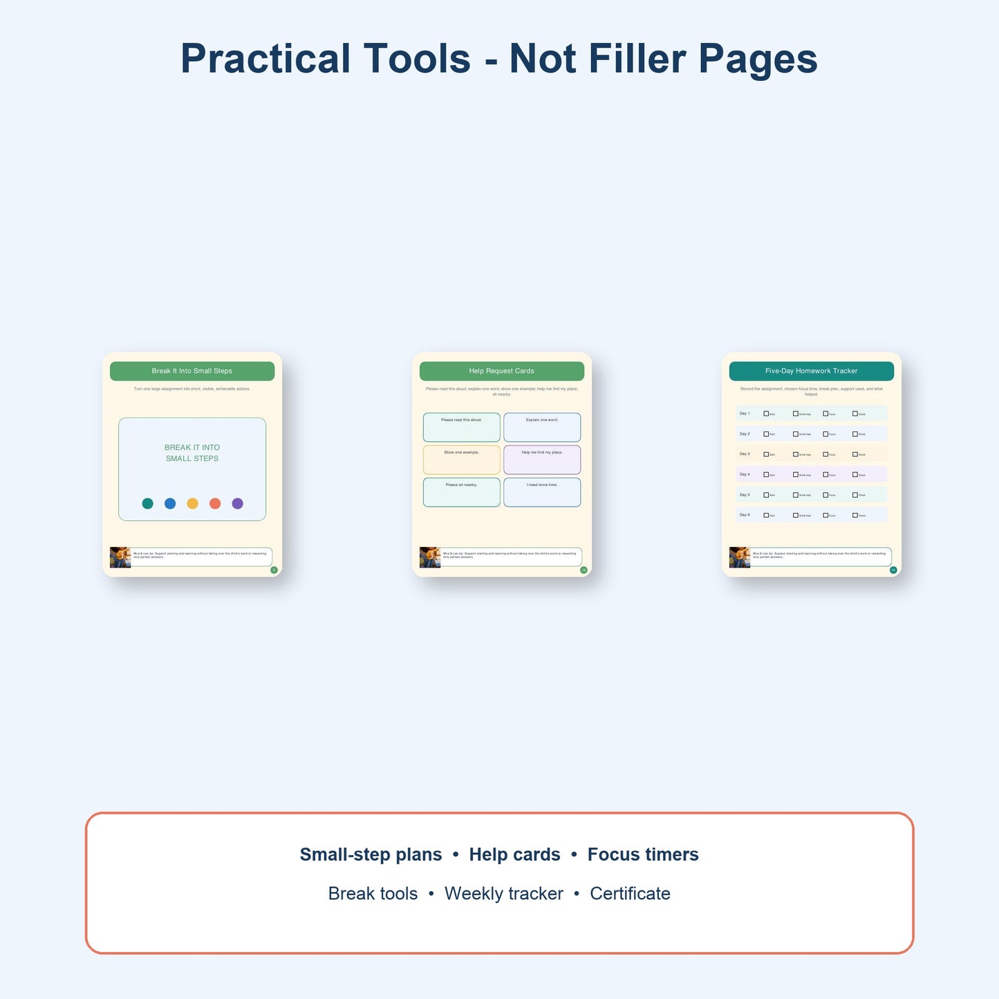 Homework Habit Bundle for Kids | 40-Page SEL Story + 40-Page Activity Tracker