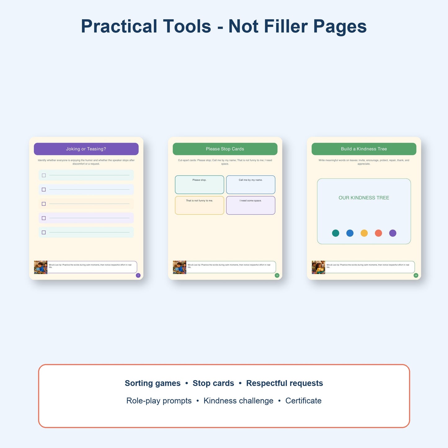 Kind Words Classroom Pack for Kids - SEL Storybook, Posters, Role-Play Cards & Printable Activities