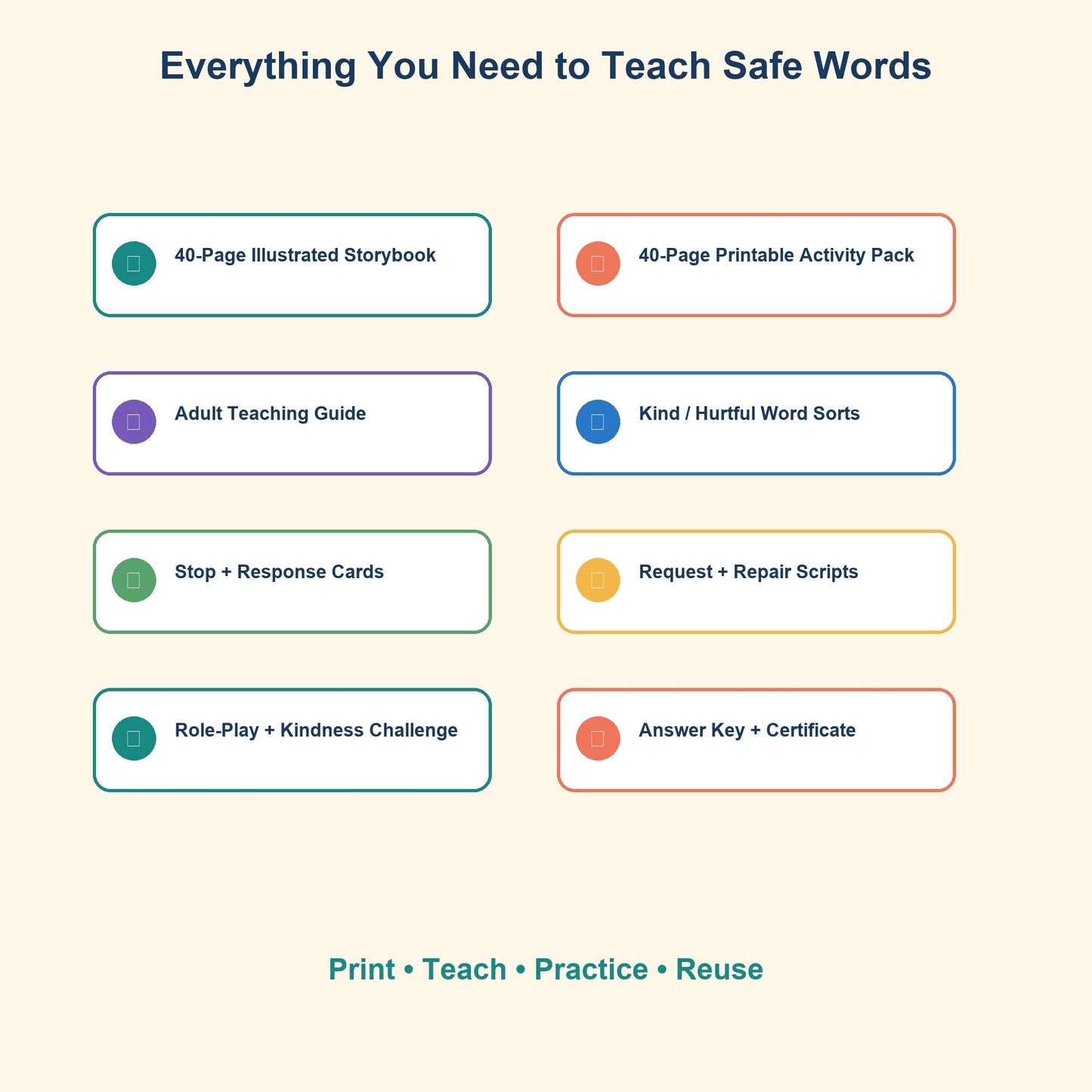 Kind Words, Safe Hearts – Kids SEL Storybook About Joking, Teasing and Repair