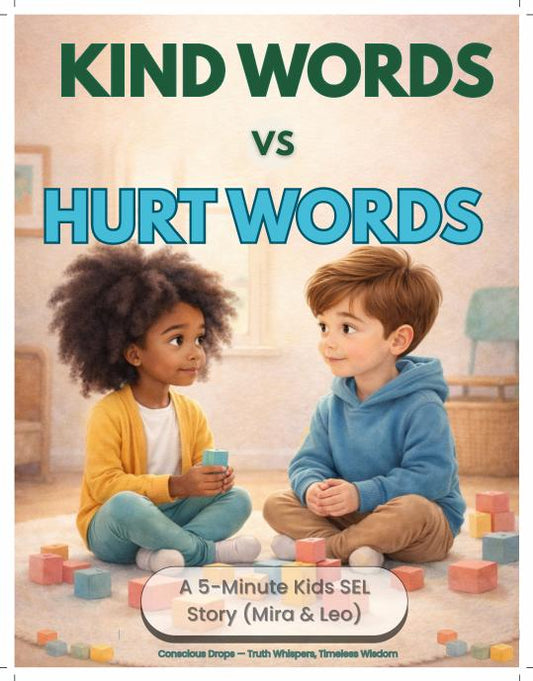 Freundliche Worte vs. verletzende Worte - SEL-Minigeschichte für Kinder von 4-10 Jahren