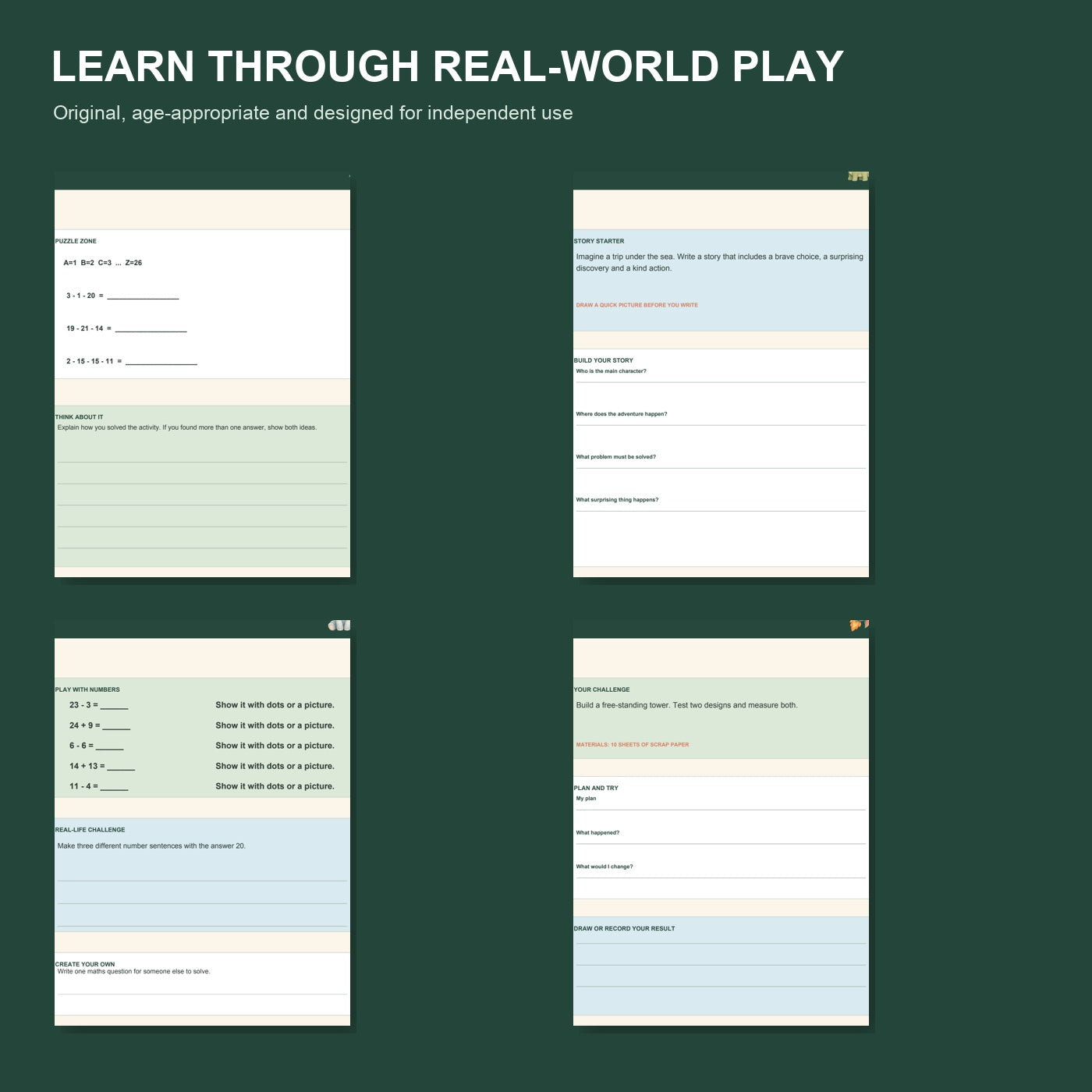 Screen-Free Super Activity Bundle for Ages 6-8 - 80 Activities