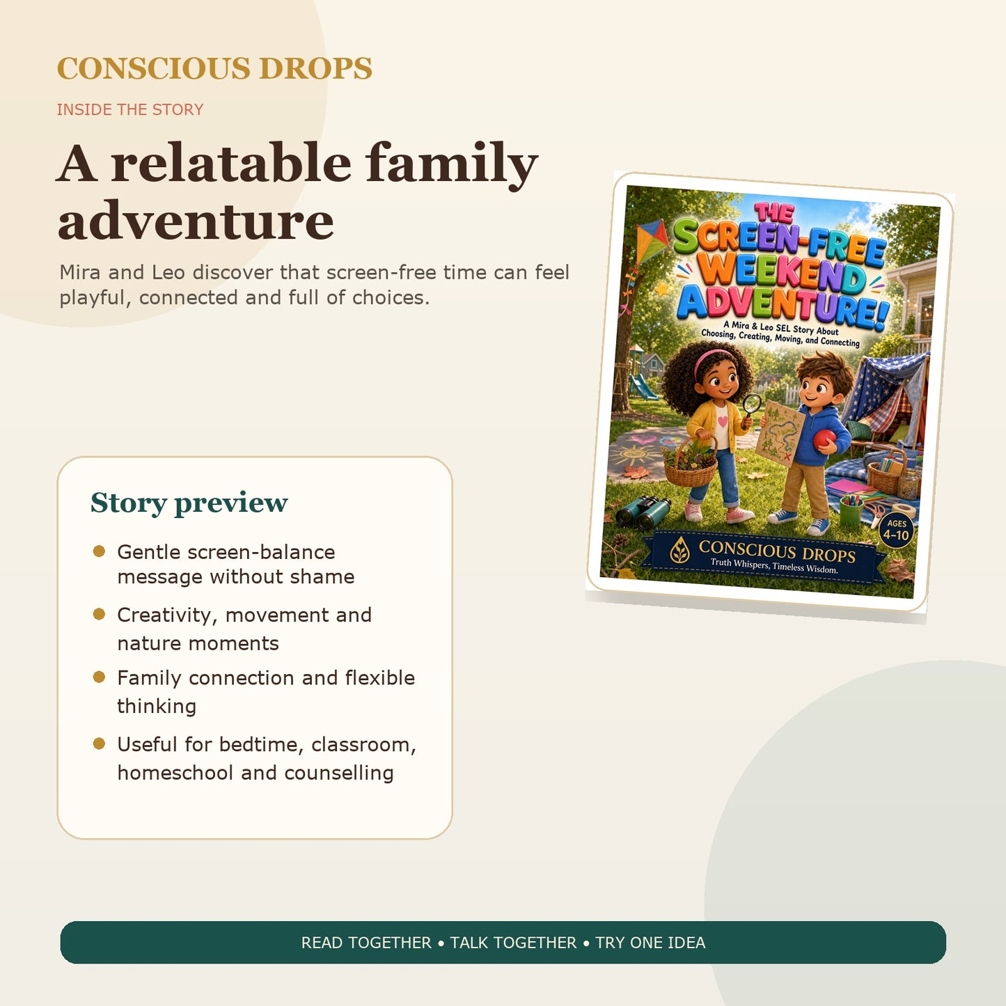 The Screen-Free Weekend Adventure — 40-Page Kids SEL Storybook