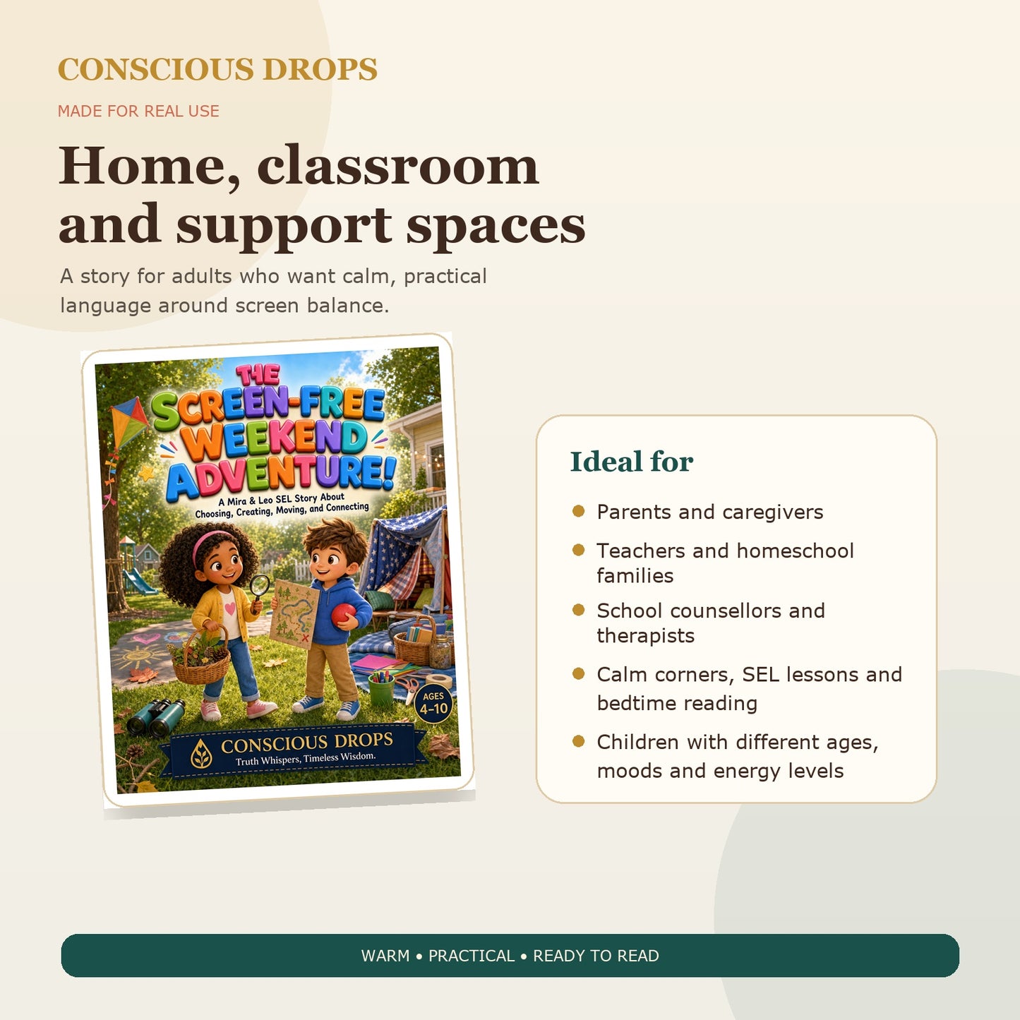 The Screen-Free Weekend Adventure — 40-Page Kids SEL Storybook