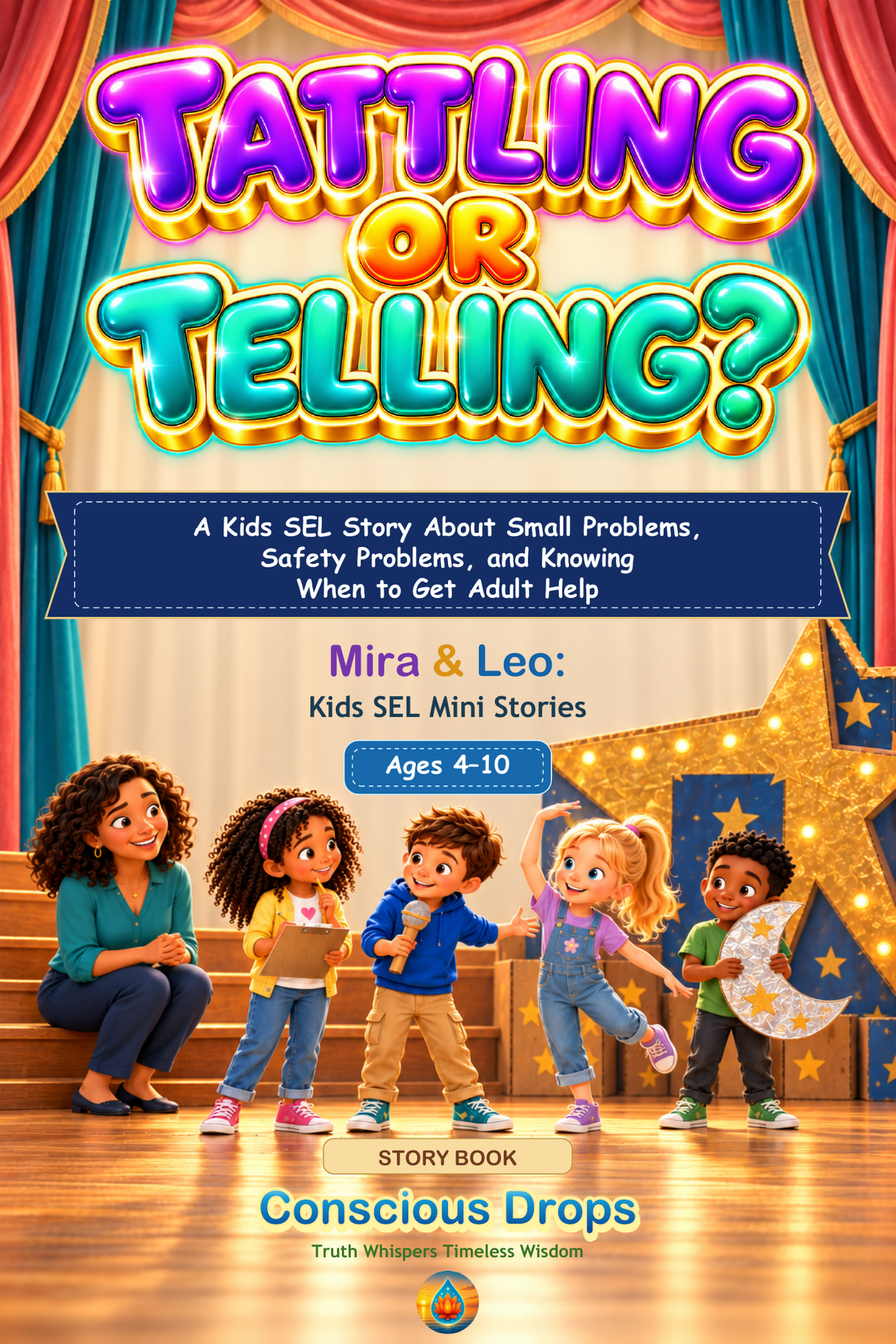 Front cover: Tattling or Telling? — Kids SEL Story, Ages 4–10
